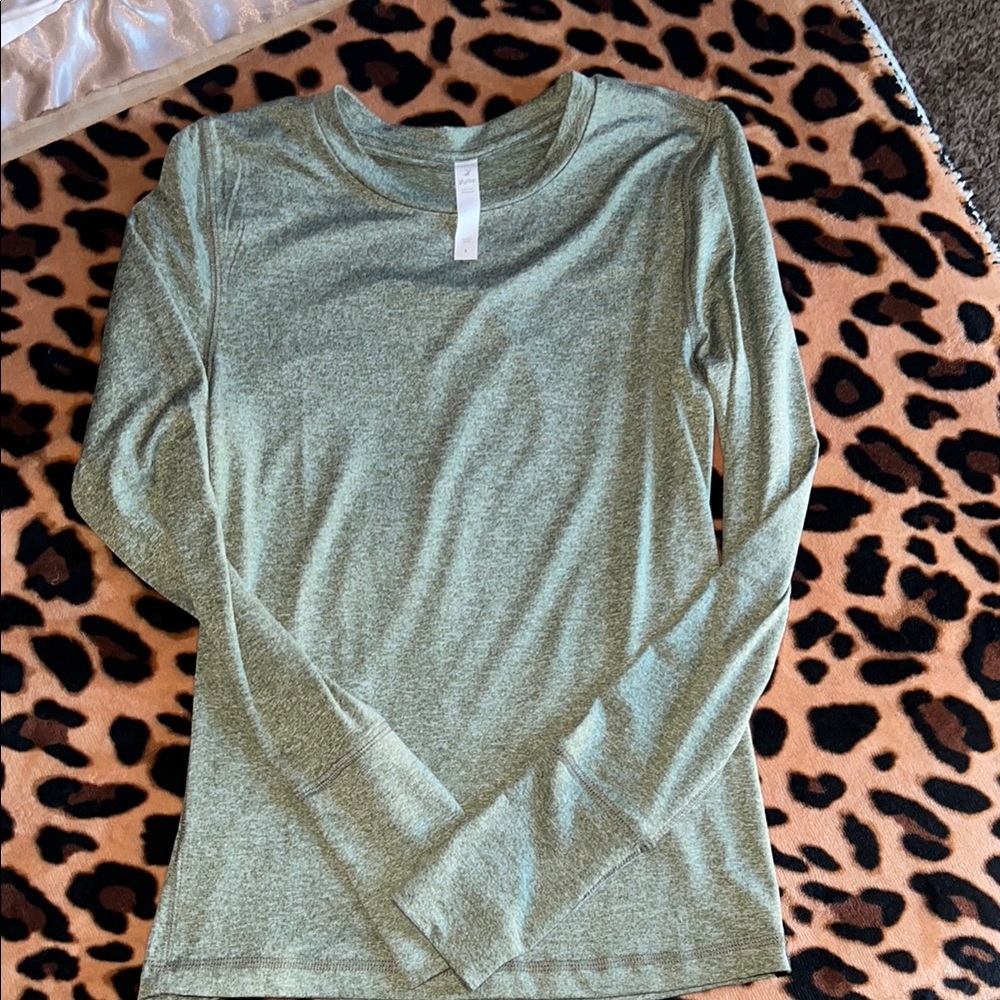 Glyder Heather Green Long Sleeve Top